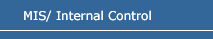 MIS/Internal Control